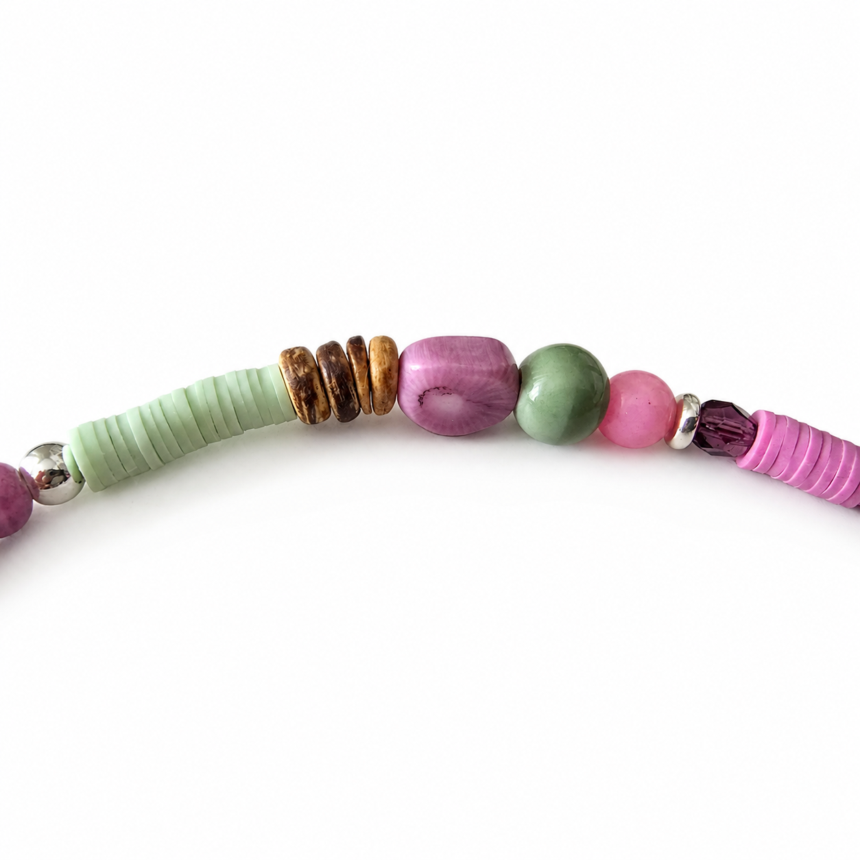 Soft Summer 2 - very rare mauve coral beads