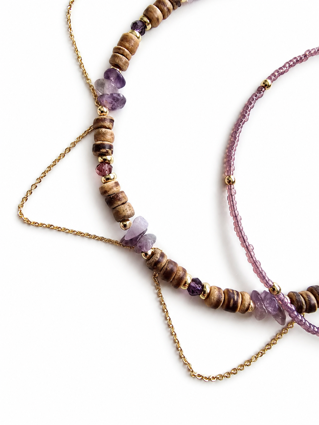 Soft Autumn Anklets - set of 2