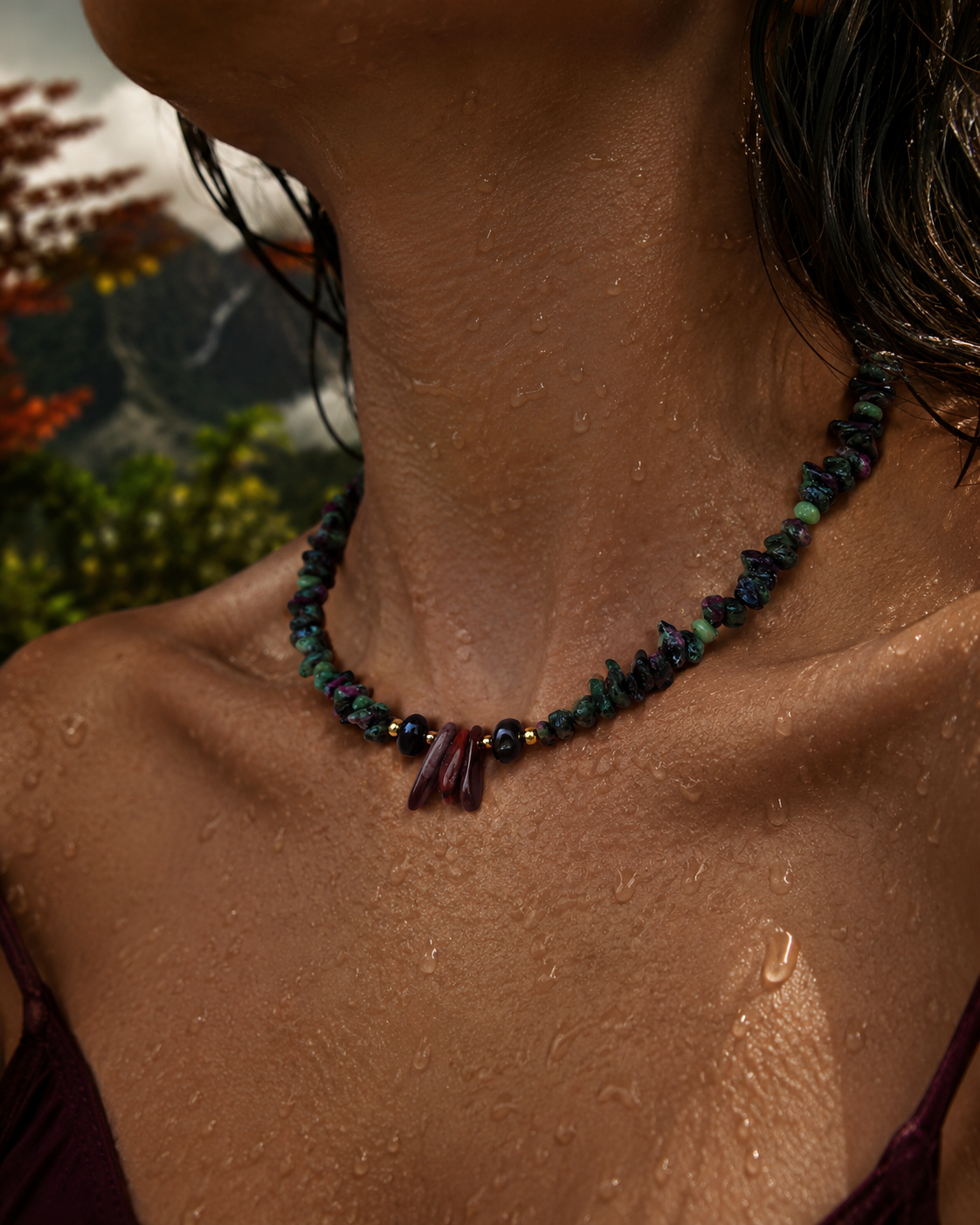 Deep Autumn / Dark Autumn Necklace DA-RF02N